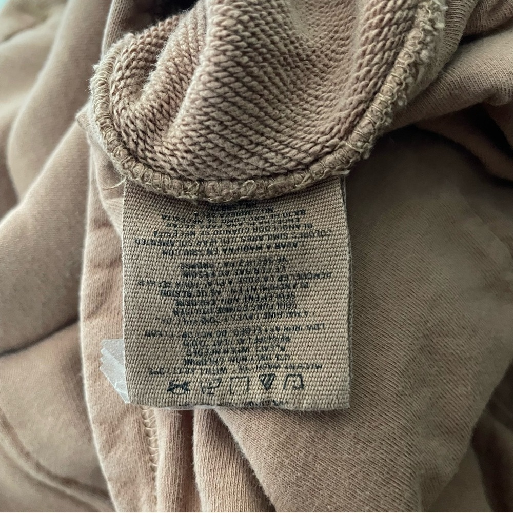 SKIMS the zip up hoodie zip-up full-zip sweatshirt brown tan 26582 - Picture 4 of 5